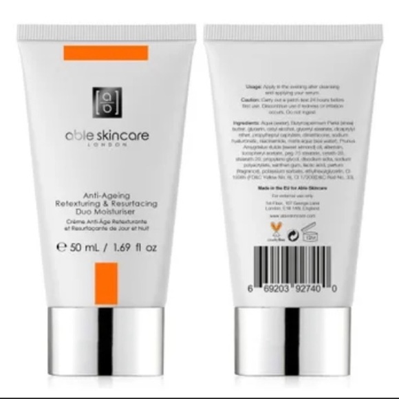 Able Skincare Anti-Ageing Retexturing & Resurfacing  Duo Moisturiser - Picture 4 of 9